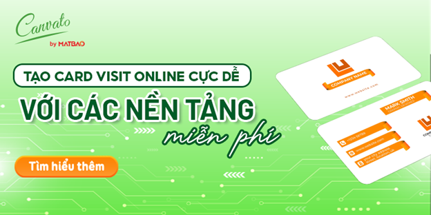 Tạo card visit online miễn phí với nền tảng Adobe Express